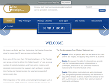 Tablet Screenshot of prestigecaregroup.com